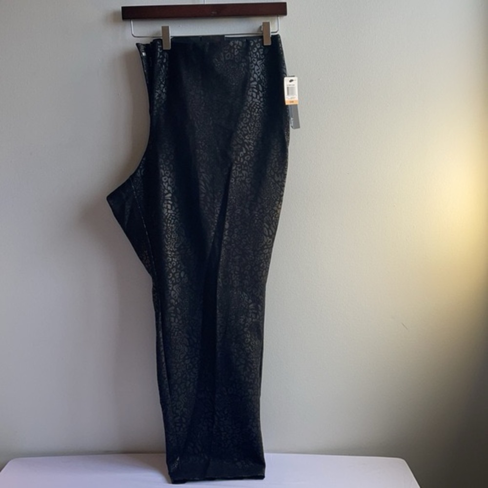 Animal Print Black Skinny Comfort Waist Pants W24